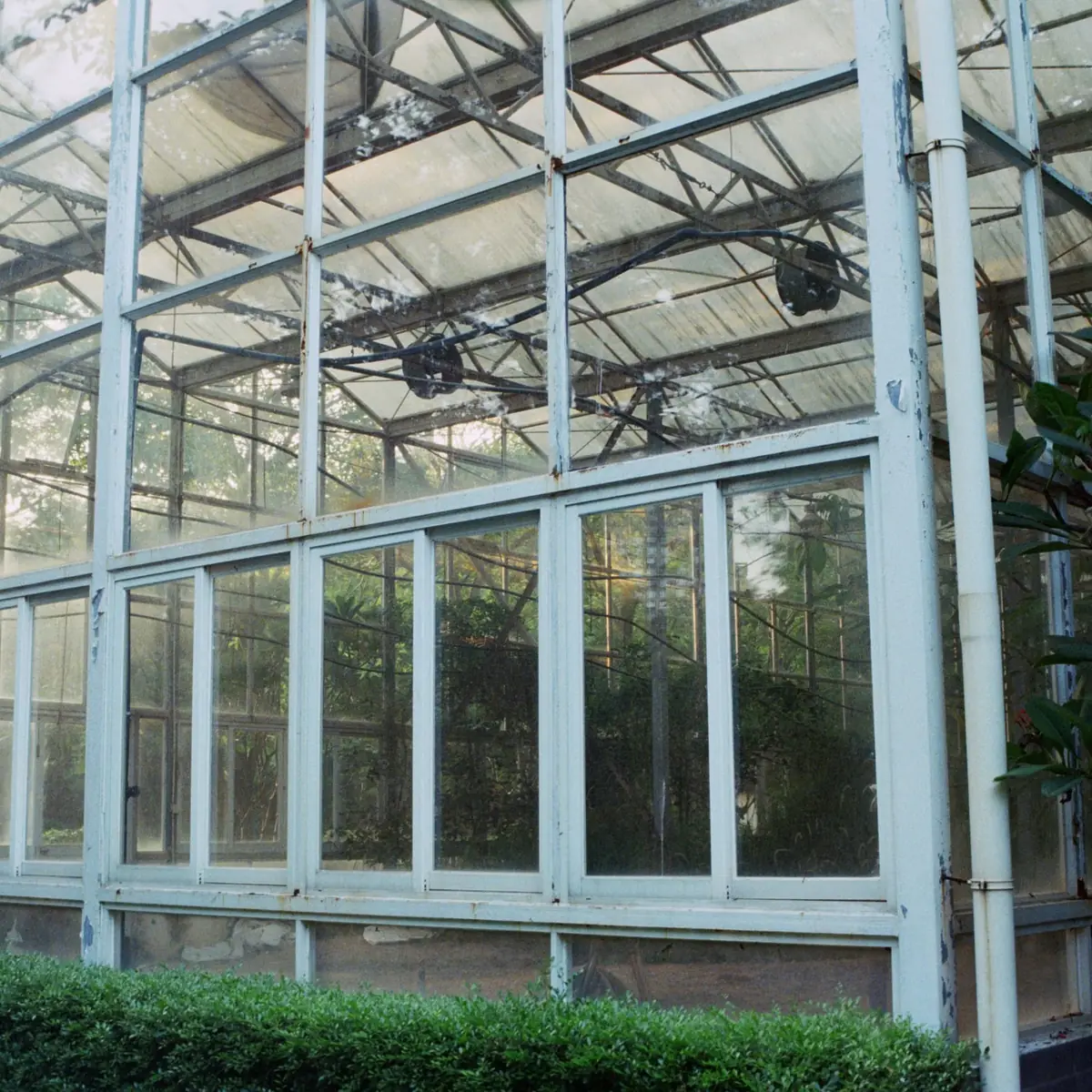 Glass conservatory exterior