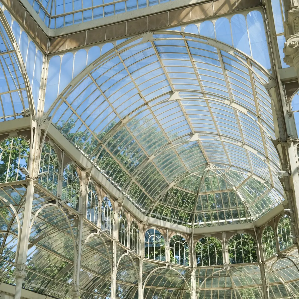Conservatory roof from below