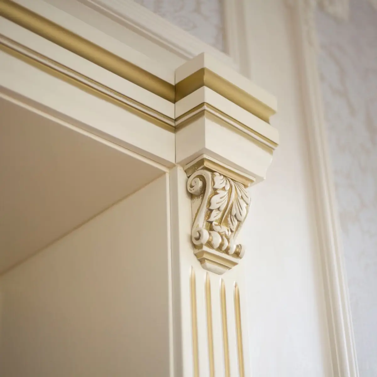 Classical cornice and capital detail