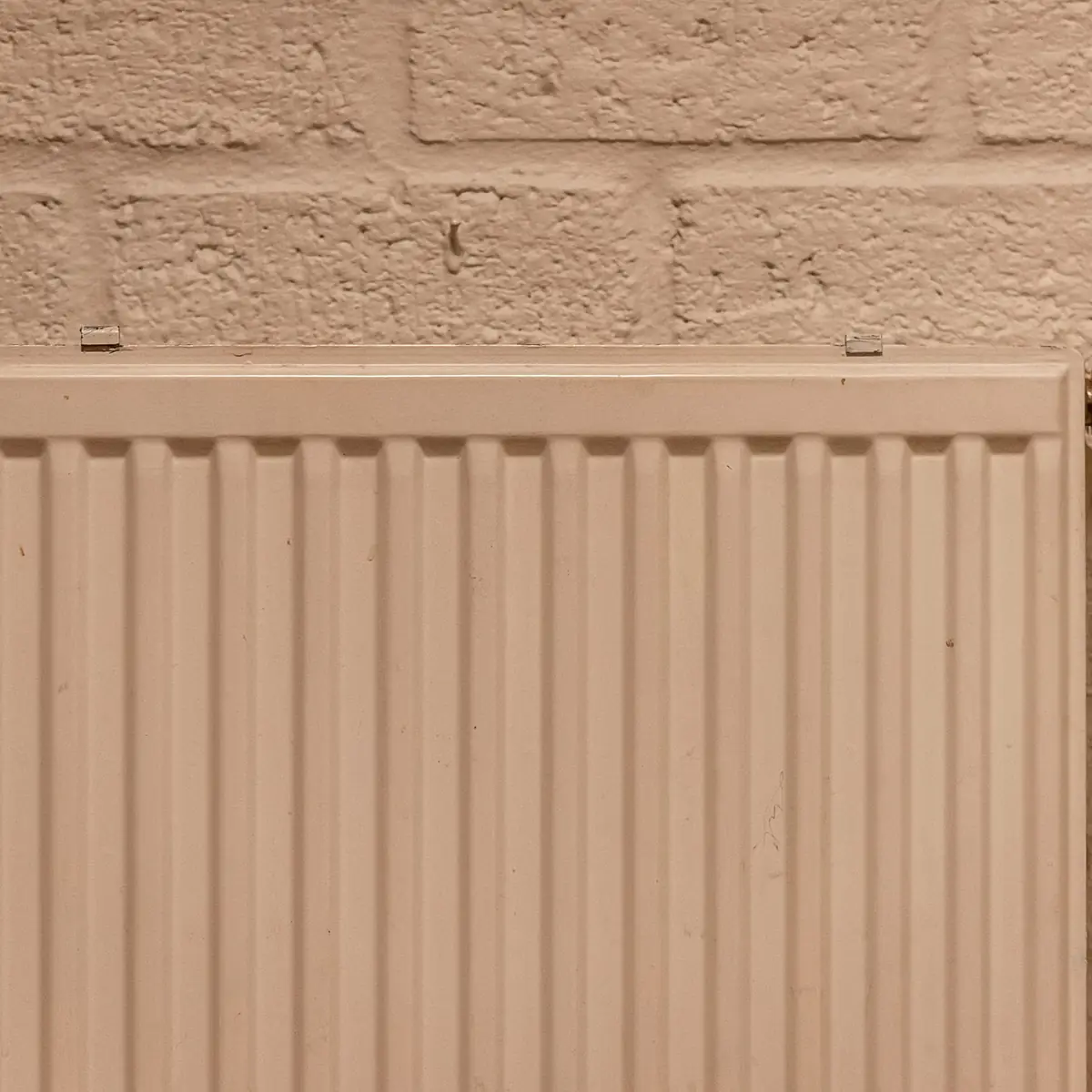 Radiator on an internal wall
