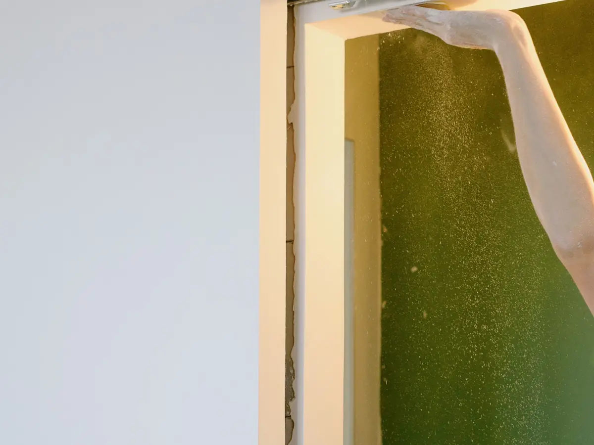 Stripping old wall covering around a doorway